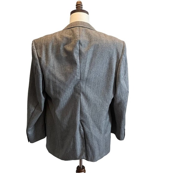Hickey Freeman Suit Jacket Blazer Gray Size 48R Boardroom Herringbone Wool NWT - Picture 5 of 14